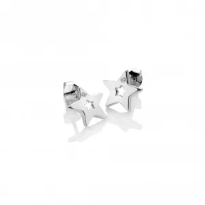 Hot Diamonds Diamond Amulet Sterling Silver Star Earrings