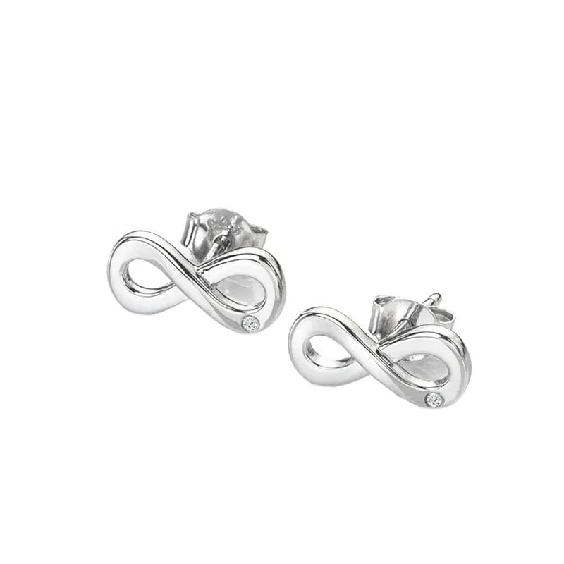 Hot Diamonds Diamond Amulets Sterling Silver Infinity Earrings