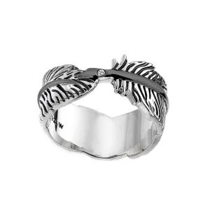 Hot Diamonds Feather Sterling Silver Ring D