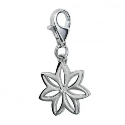 Hot Diamonds Flora Sterling Silver Charm