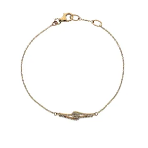 Hot Diamonds Flow 9ct Yellow Gold Bracelet