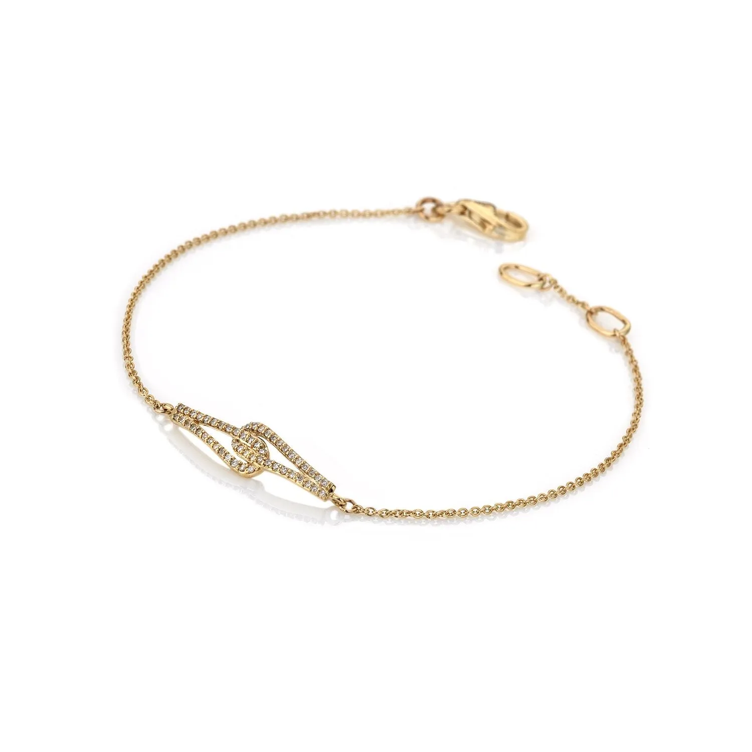 Hot Diamonds Flow 9ct Yellow Gold Bracelet