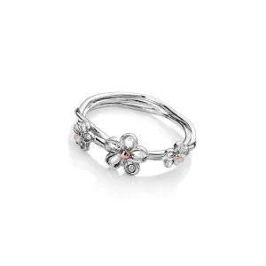 Hot Diamonds Forget Me Not Sterling Silver Ring