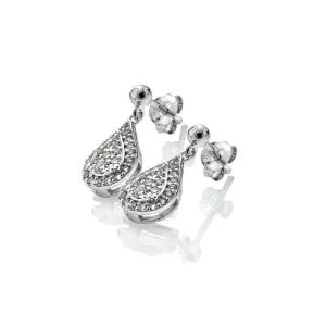 Hot Diamonds Glimmer Sterling Silver White Topaz Earrings