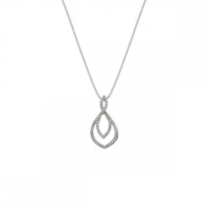 Hot Diamonds Harmony Sterling Silver White Topaz Pendant D