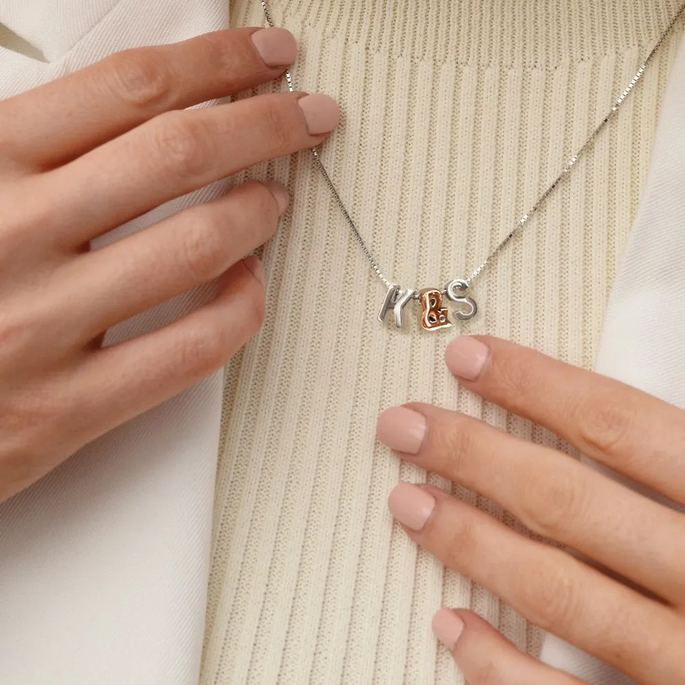 Hot Diamonds Icon Storyteller Sterling Silver Letter K Pendant Charm