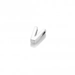 Hot Diamonds Icon Storyteller Sterling Silver Letter V Pendant Charm D