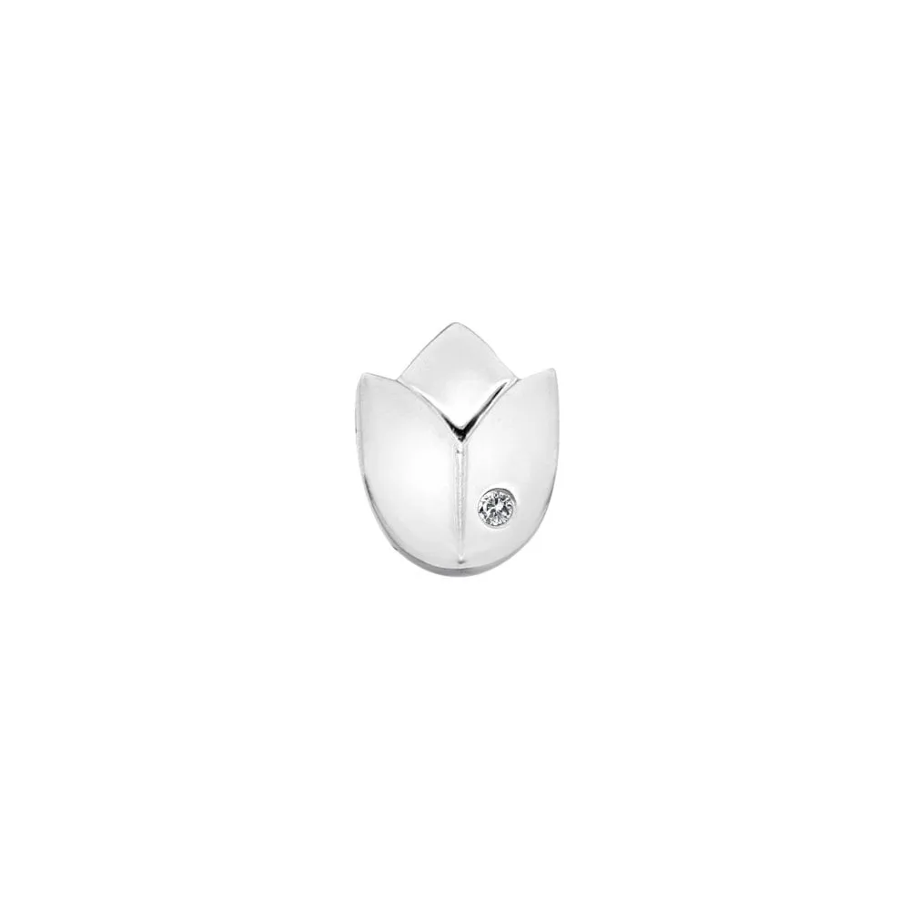 Hot Diamonds Icon Storyteller Sterling Silver Lotus Pendant Charm D