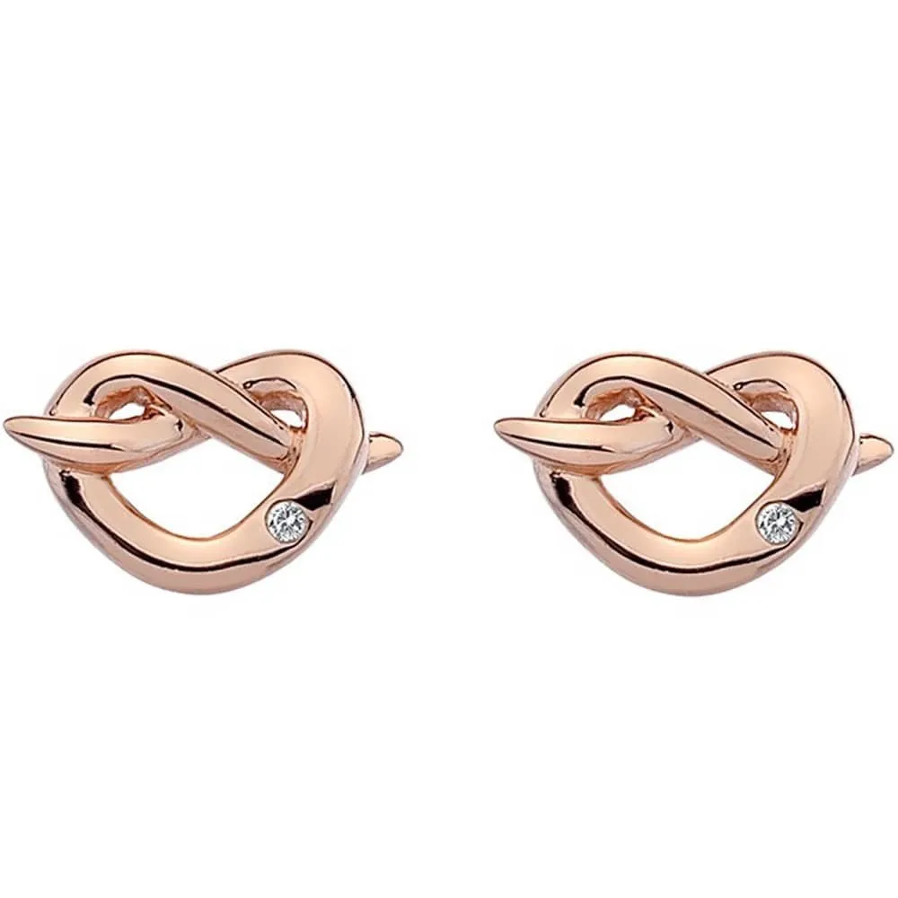 Hot Diamonds Infinity Rose Gold Plated Heart Set