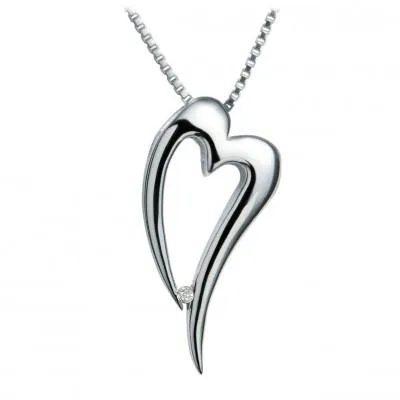 Hot Diamonds Just Add Love Sterling Silver Lingering Necklace