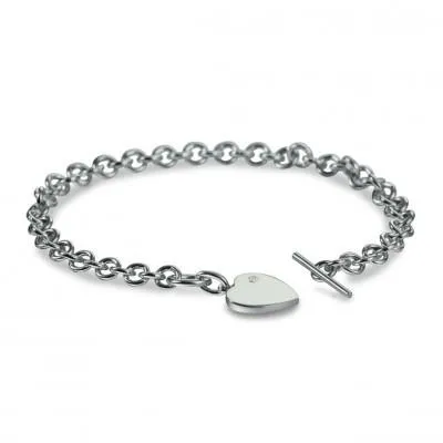 Hot Diamonds Just Add Love Sterling Silver Lovelocked Bracelet