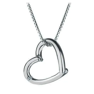Hot Diamonds Just Add Love Sterling Silver Necklace