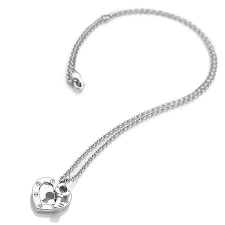Hot Diamonds Lock in Love Open Sterling Silver Pendant
