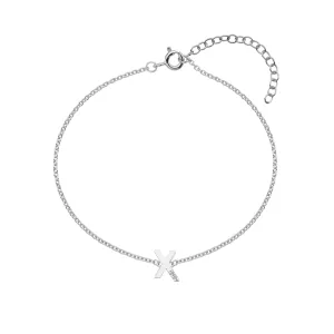 Hot Diamonds Love Letters Sterling Silver X Bracelet
