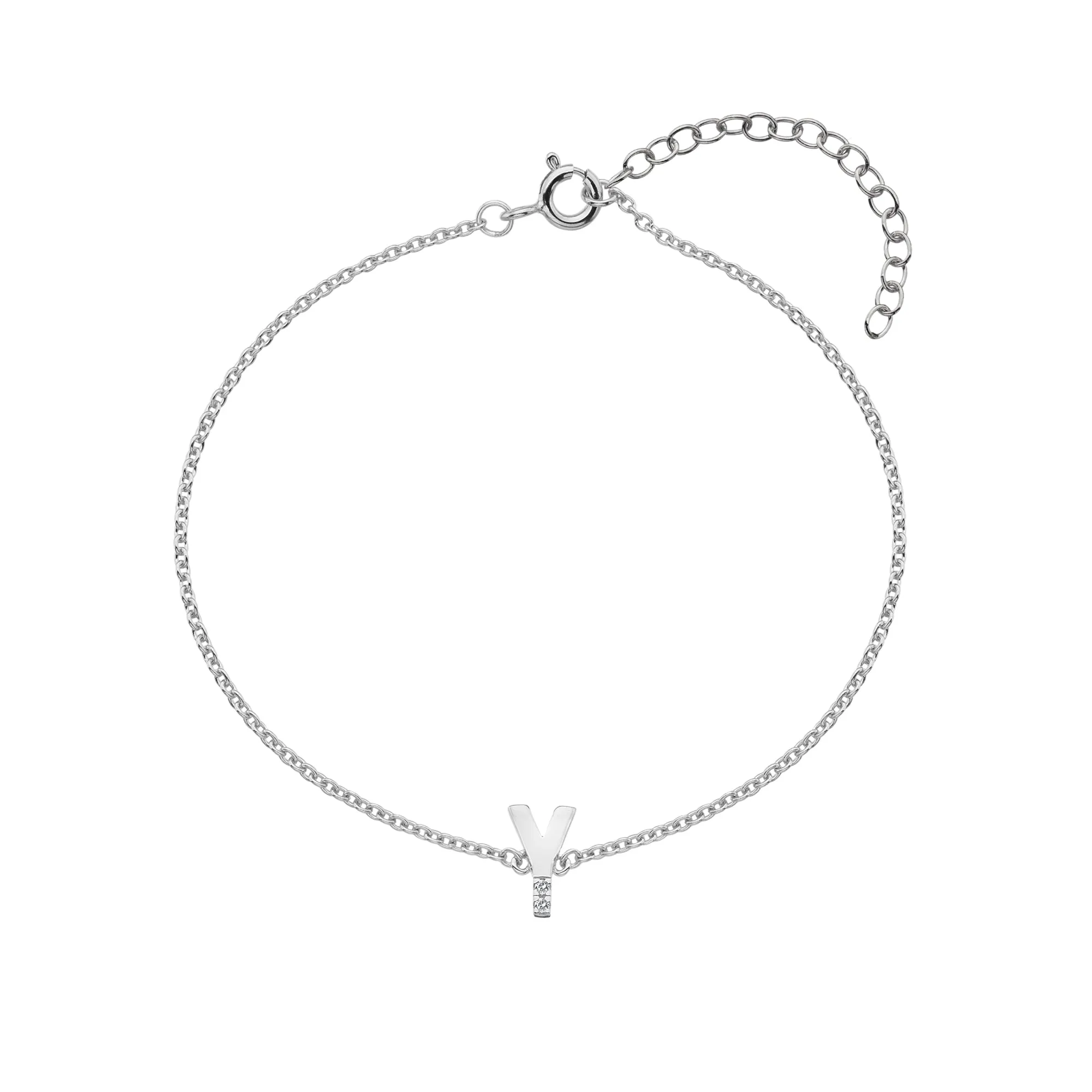 Hot Diamonds Love Letters Sterling Silver Y Bracelet