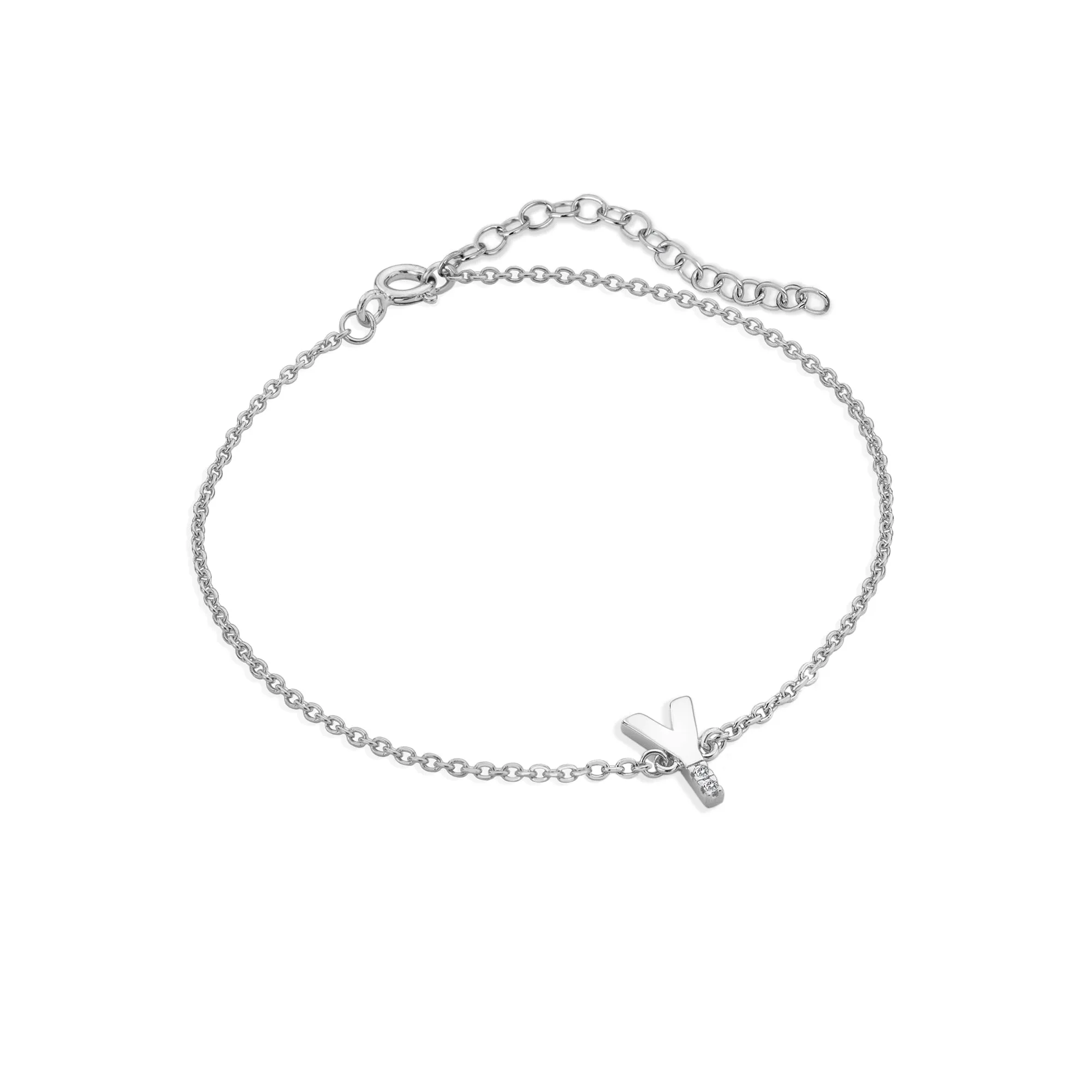 Hot Diamonds Love Letters Sterling Silver Y Bracelet