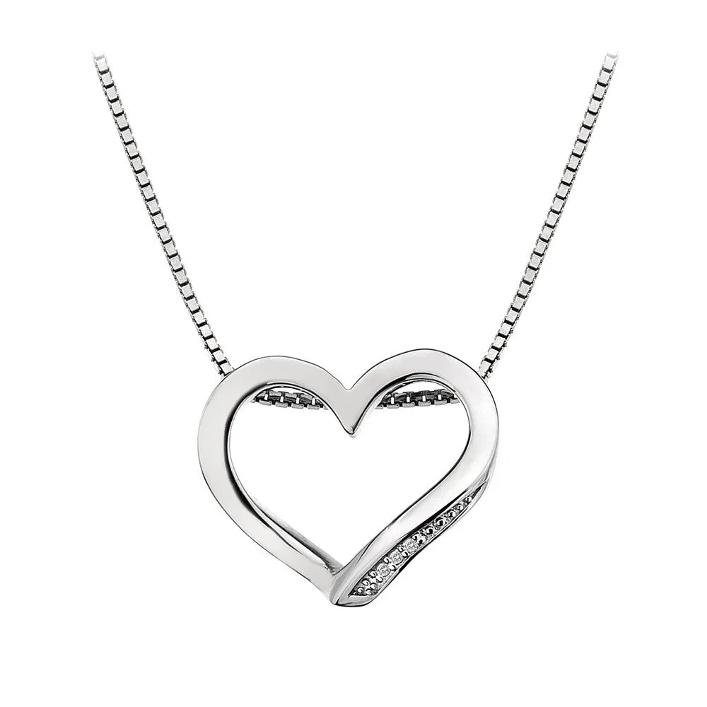 Hot Diamonds Necklace Open Heart Silver