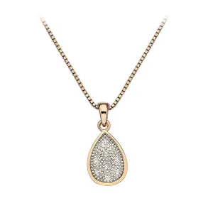 Hot Diamonds Necklace Stargazer Teardrop Rose Gold