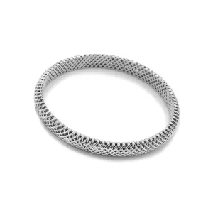 Hot Diamonds Quest Filigree Statement Sterling Silver Bangle D