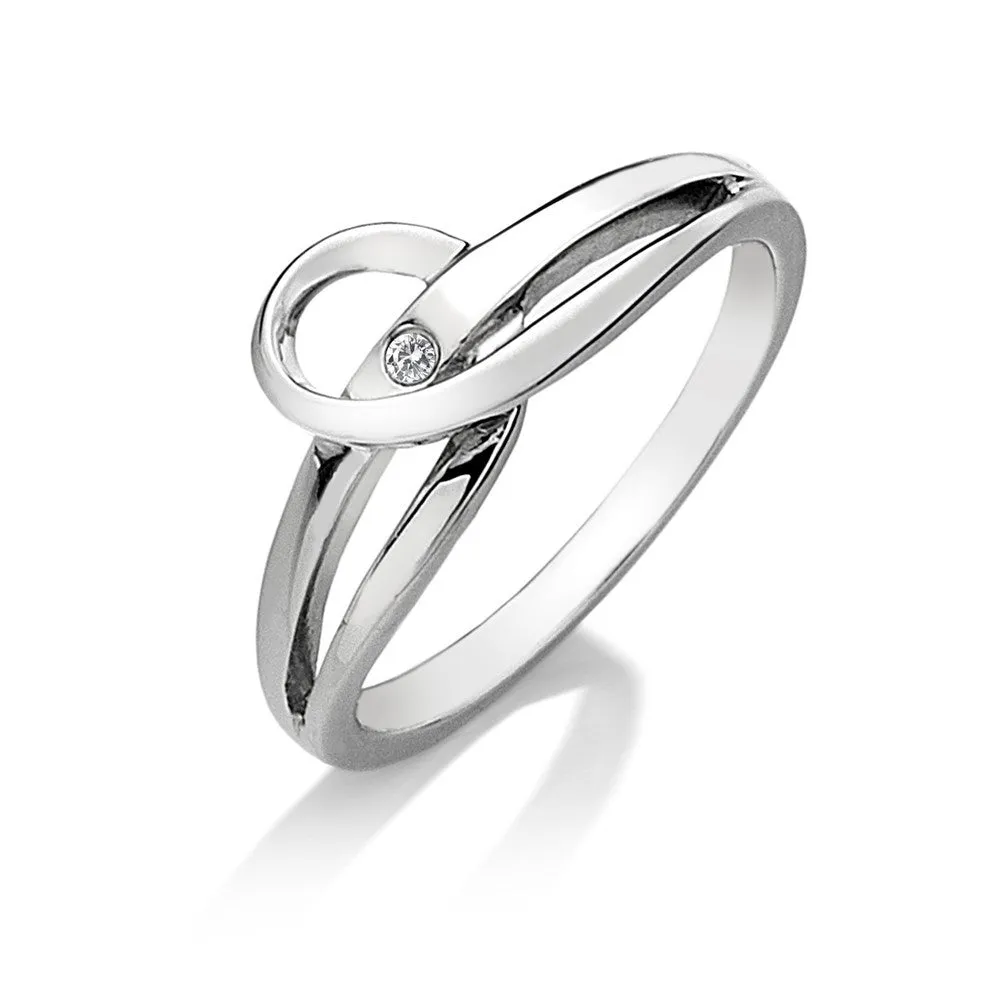 Hot Diamonds Ring Forever Silver D