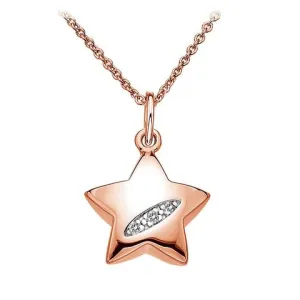 Hot Diamonds Shooting Stars Rose Gold Plated Necklace