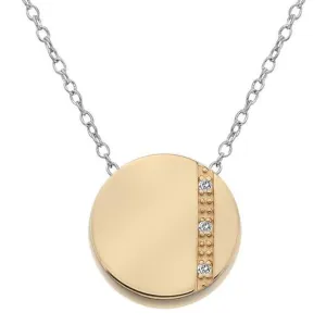 Hot Diamonds Silhouette Rose Gold Plated Circle Necklace D