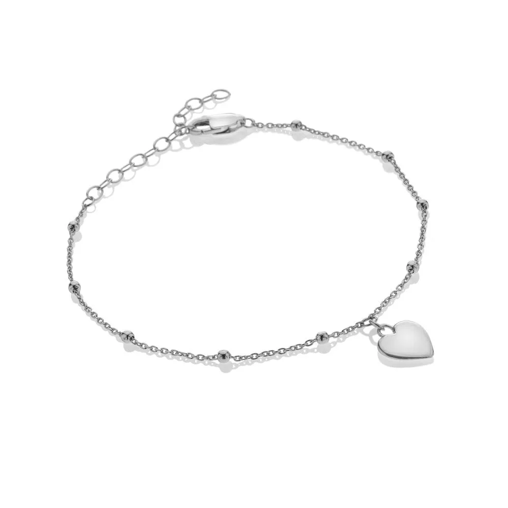 Hot Diamonds Silver Whisper Sterling Silver Thank You Bracelet
