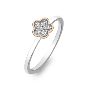 Hot Diamonds Stargazer Rose Gold Plated Flower Ring D