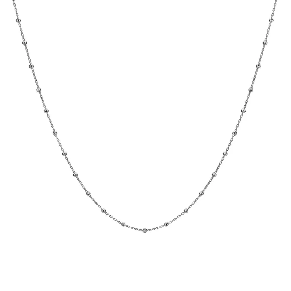 Hot Diamonds Sterling Silver Bead Chain Necklace