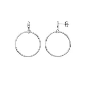 Hot Diamonds Sterling Silver Circle Hoop Earrings