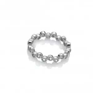 Hot Diamonds Tender Sterling Silver White Topaz Ring D