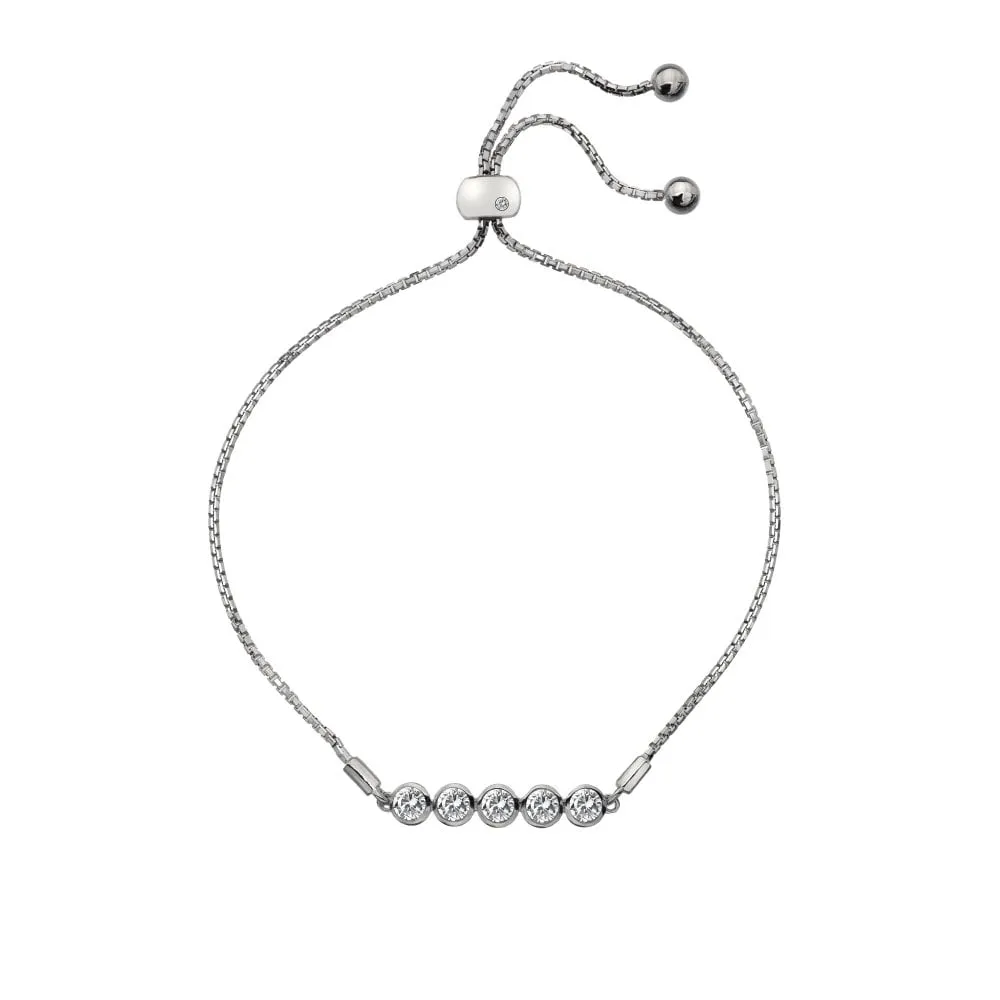Hot Diamonds Tender White Topaz Bracelet D