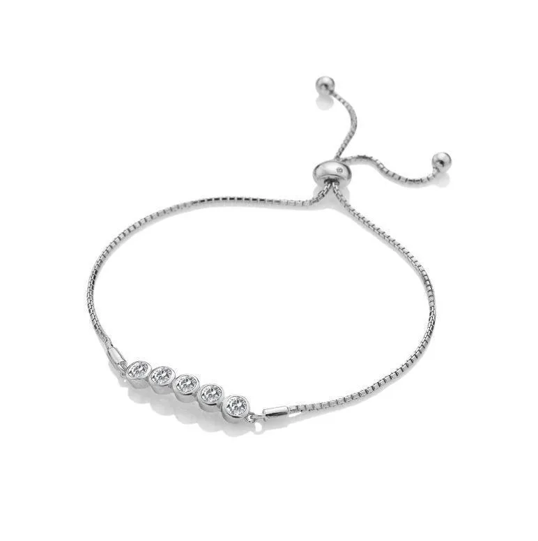 Hot Diamonds Tender White Topaz Bracelet D