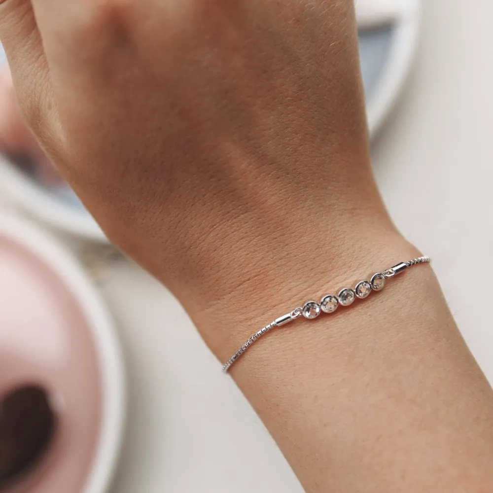 Hot Diamonds Tender White Topaz Bracelet D