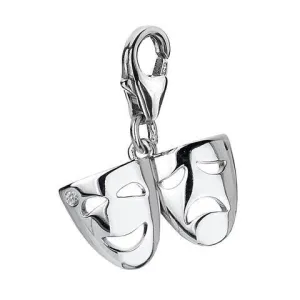 Hot Diamonds Theatre Mask Sterling Silver Charm