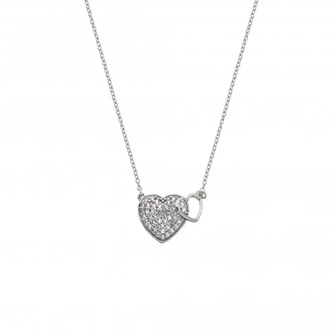 Hot Diamonds Togetherness Sterling Silver White Topaz Heart Locket D