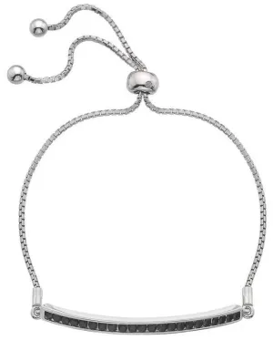 Hot Diamonds Trend Sterling Silver Black Zirconia Diamond Bracelet