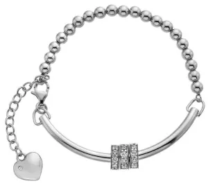 Hot Diamonds Trend Sterling Silver Zirconia Diamond Parade Bracelet