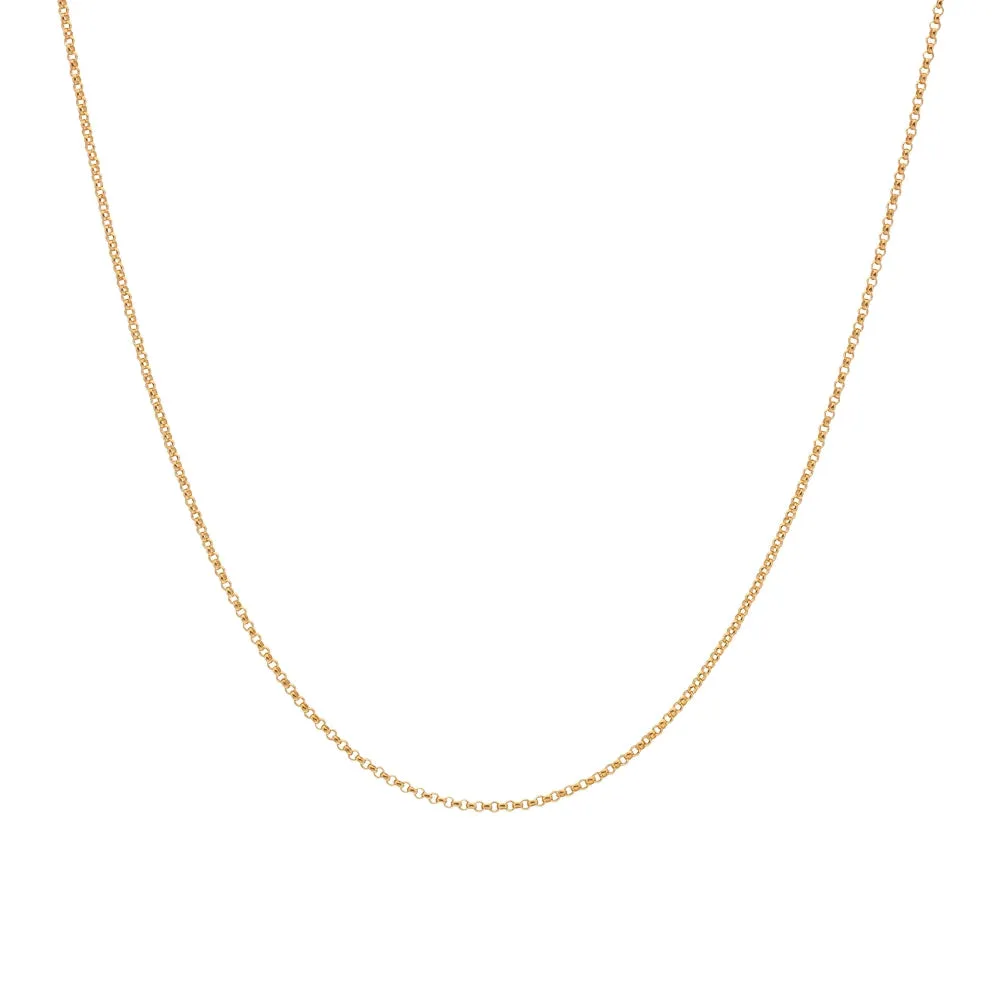 Hot Diamonds x Jac Jossa Embrace Gold Plated Sterling Silver Belcher Chain Necklace 40 - 45cm D