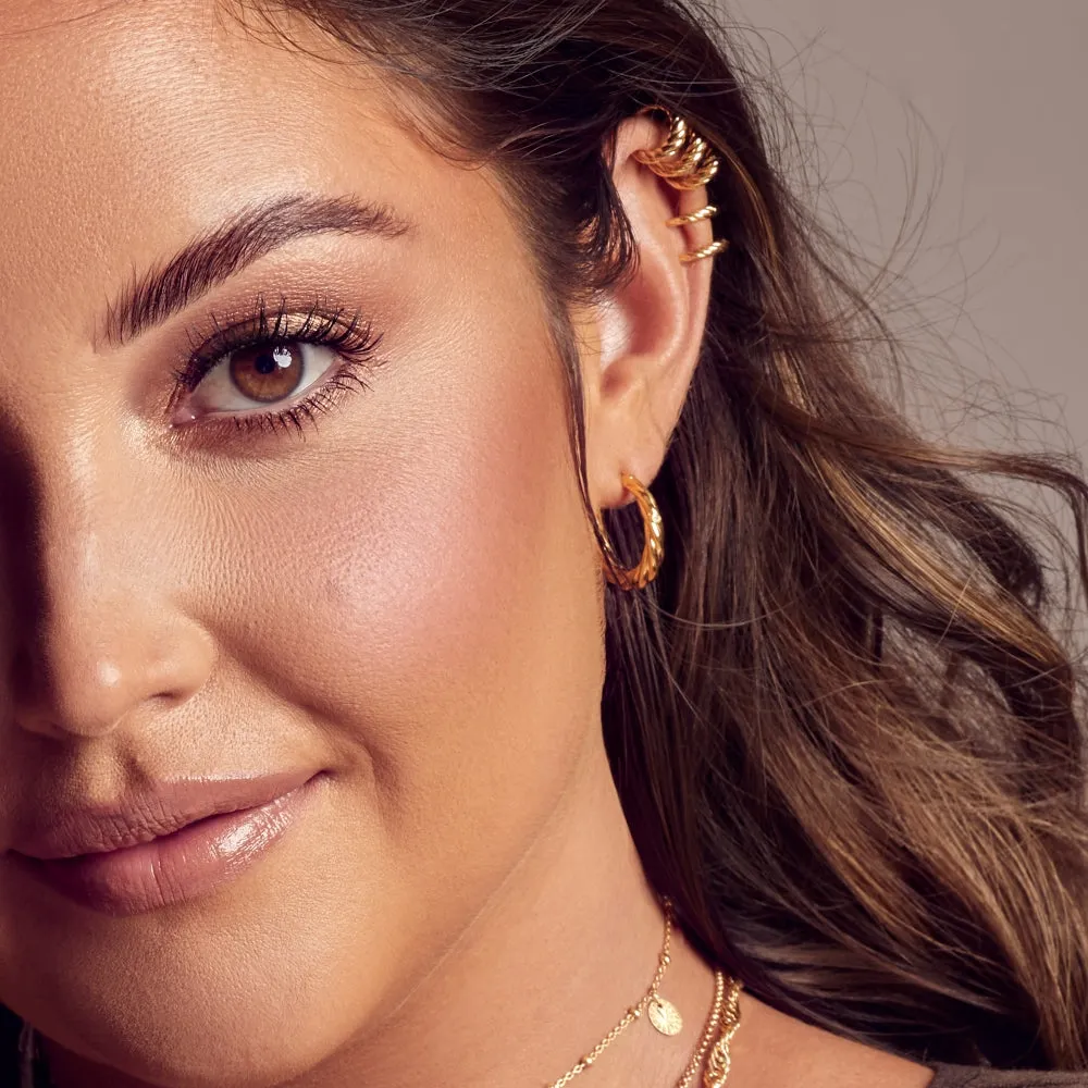 Hot Diamonds x Jac Jossa Entwine Gold Plated Sterling Silver Triple Ear Cuff
