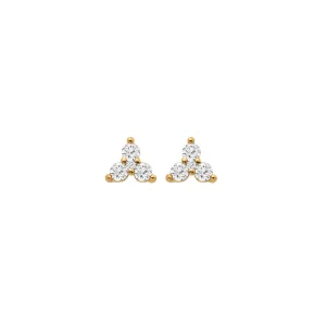 Hot Diamonds x Jac Jossa Gold Plated Sterling Silver White Topaz Stud Earrings