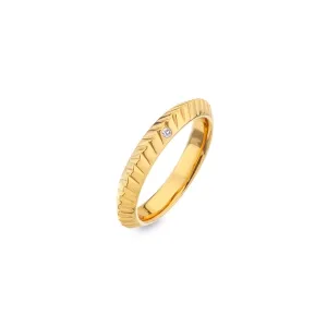 Hot Diamonds x Jac Jossa Hope Gold Plated Sterling Silver Ring