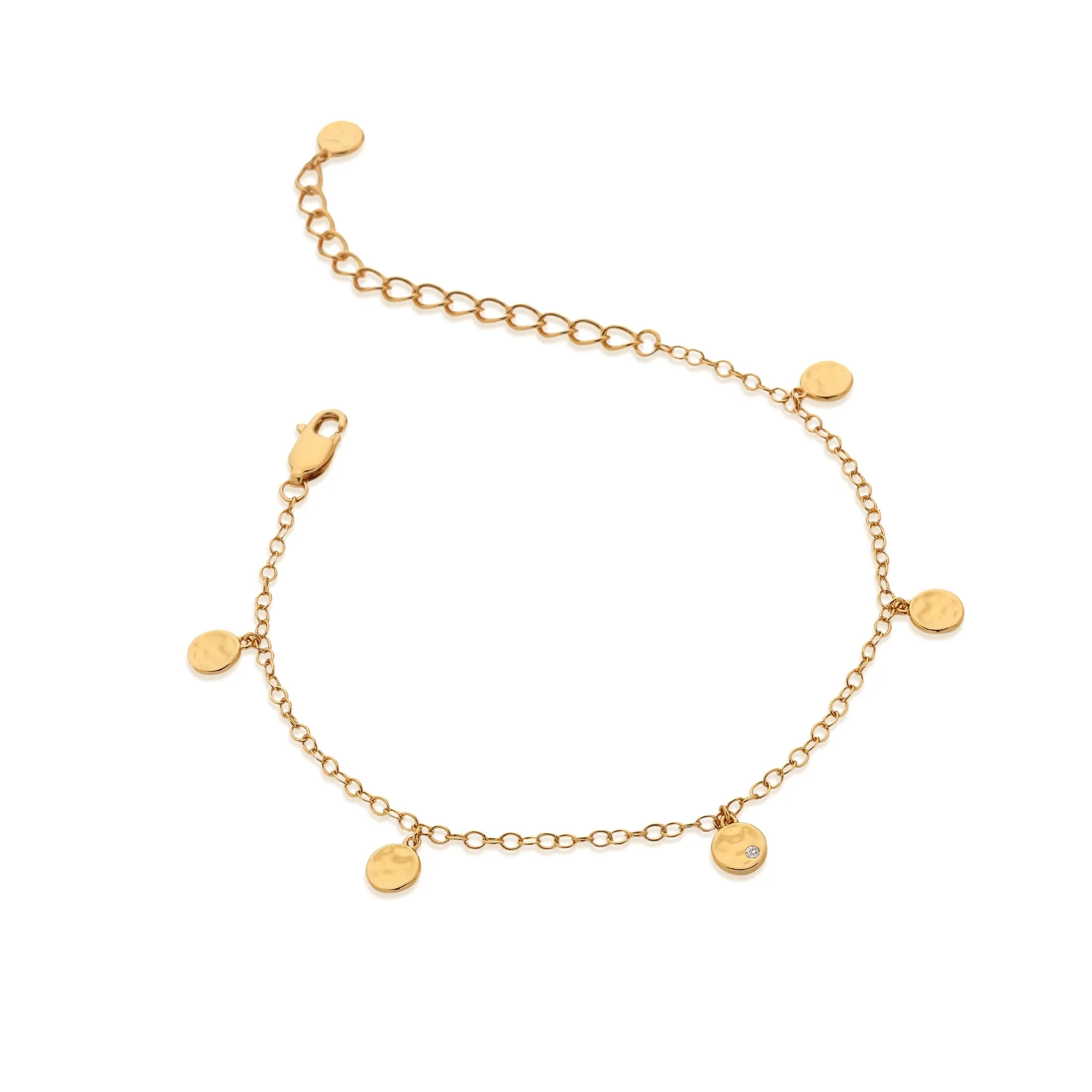 Hot Diamonds x Jac Jossa Lunar Gold Plated Sterling Silver Bracelet