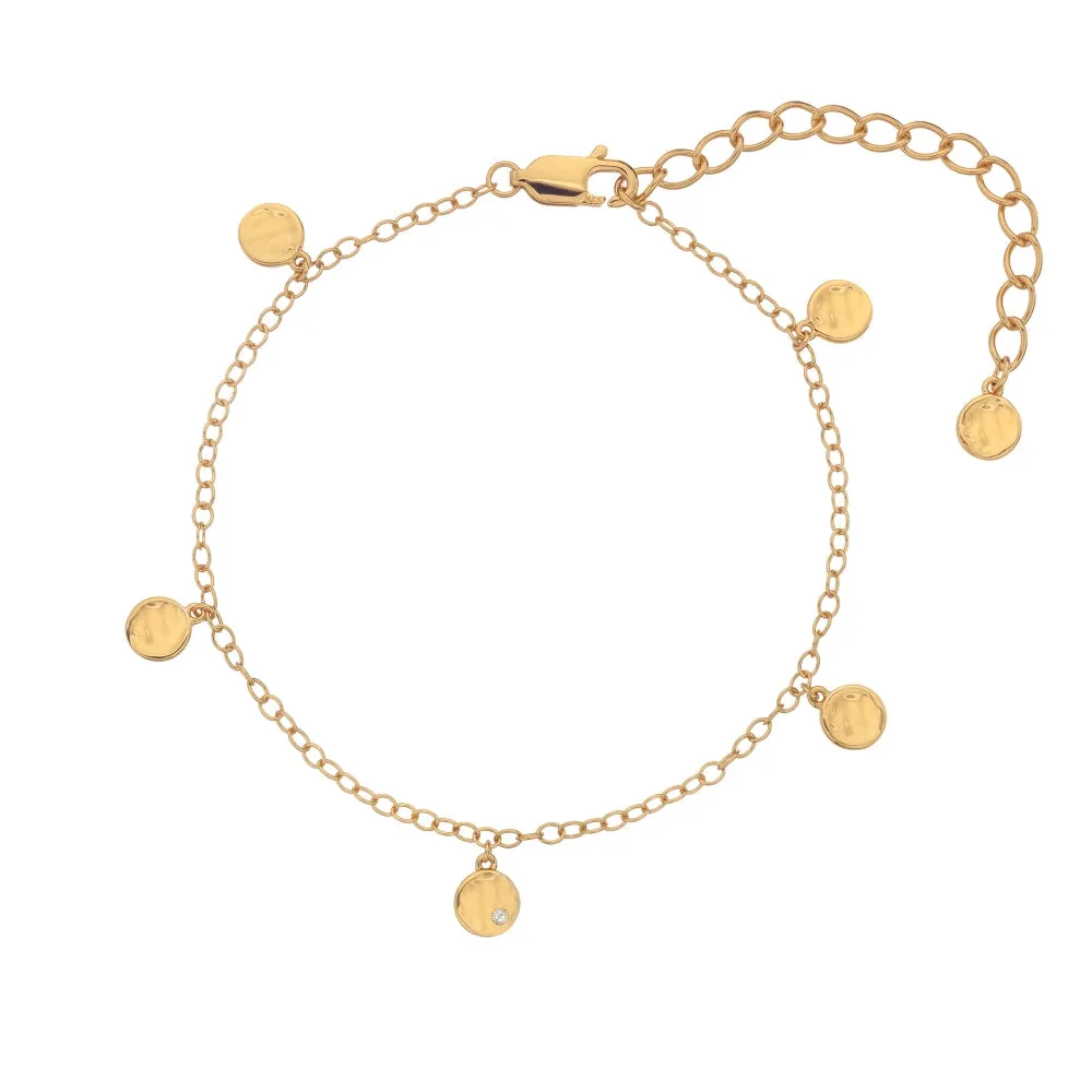 Hot Diamonds x Jac Jossa Lunar Gold Plated Sterling Silver Bracelet