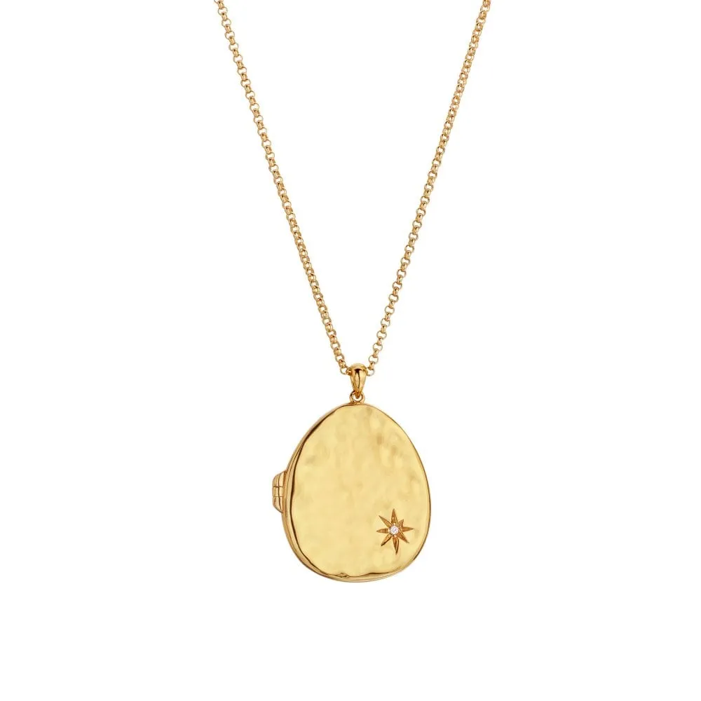 Hot Diamonds x Jac Jossa Lunar Gold Plated Sterling Silver Large Locket
