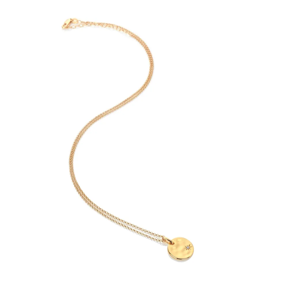 Hot Diamonds x Jac Jossa Lunar Gold Plated Sterling Silver Pendant