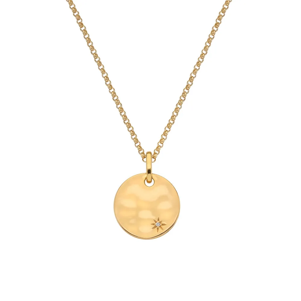Hot Diamonds x Jac Jossa Lunar Gold Plated Sterling Silver Pendant