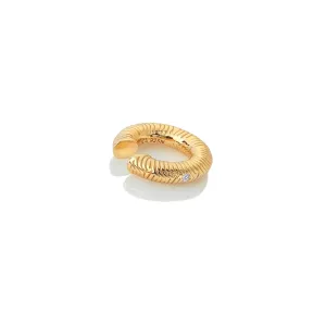 Hot Diamonds x Jac Jossa Spirit Gold Plated Sterling Silver Ear Cuff