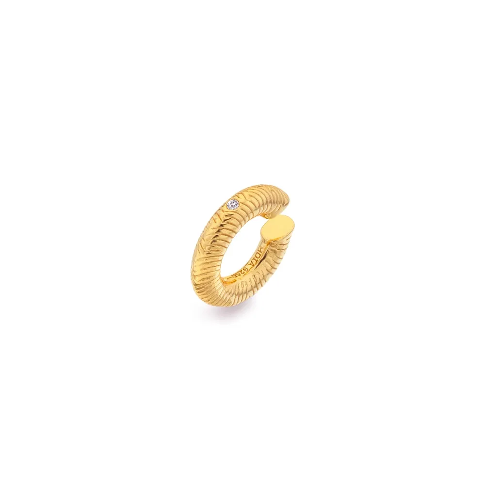 Hot Diamonds x Jac Jossa Spirit Gold Plated Sterling Silver Ear Cuff