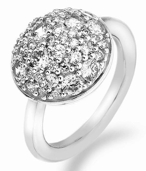 Hot Diamonds Bouquet Sterling Silver Cubic Zirconia Ring
